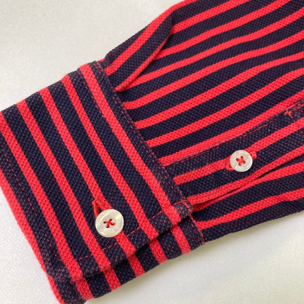 美品　ジャックバニー　長袖シャツ　ワッペン　赤　ゴルフ　ボタンダウン　サイズ5 美品 ジャックバニー 長袖シャツ ワッペン 赤 ゴルフ ボタン