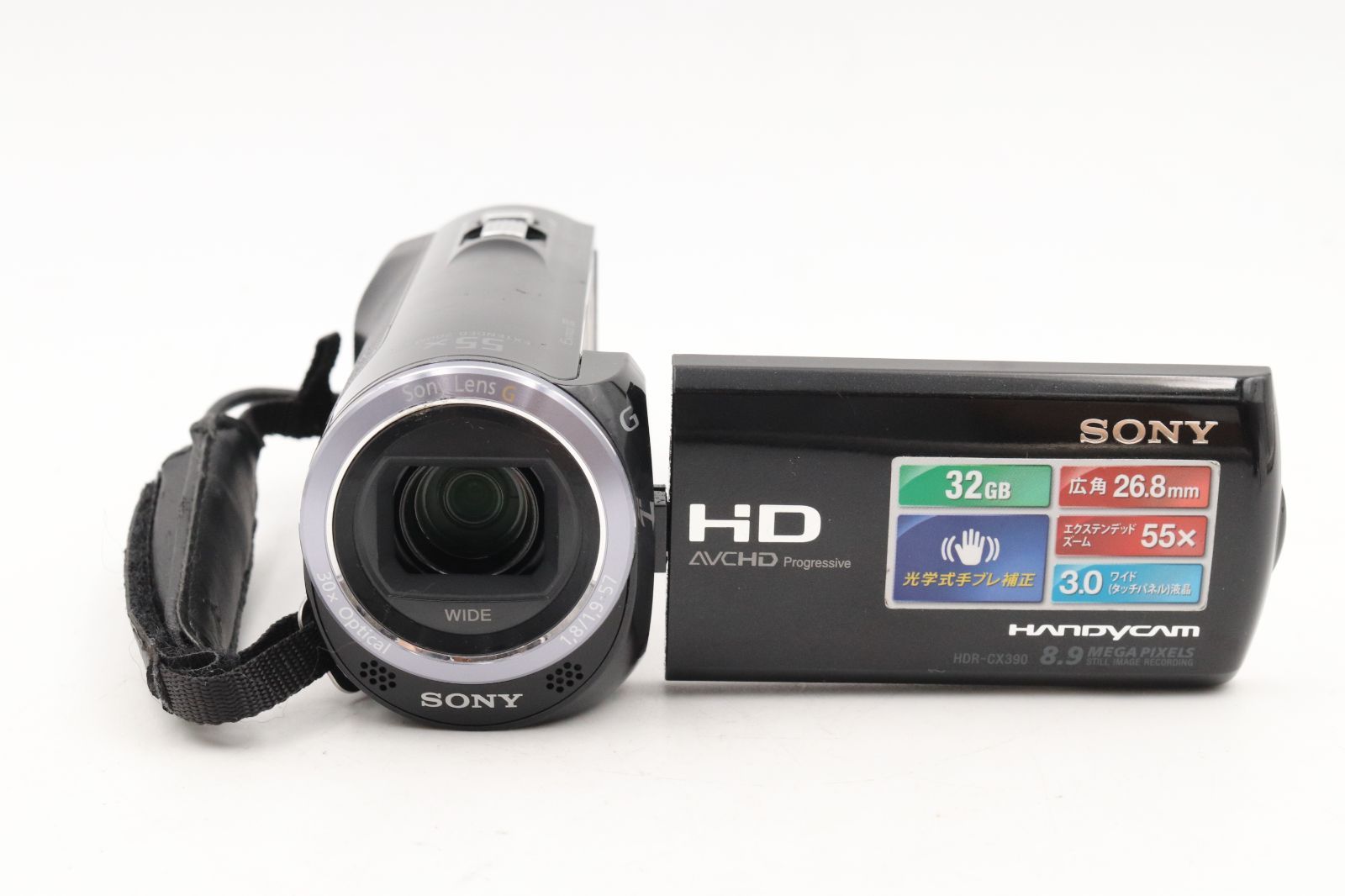 美品☆SONY ソニー HDR-CX390 ブラック 動作OK ##14601