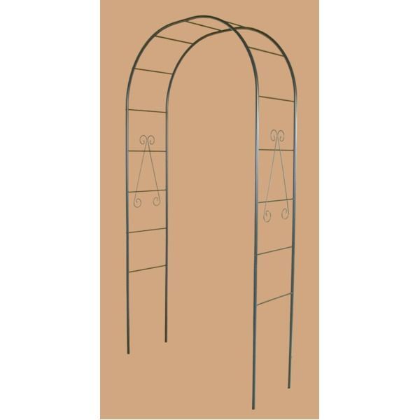 フラワーアーチ|ガーデニング用品 幅120cm スチールパイプ製 日本製 普及型 〔園芸 庭 花 エクステリア〕