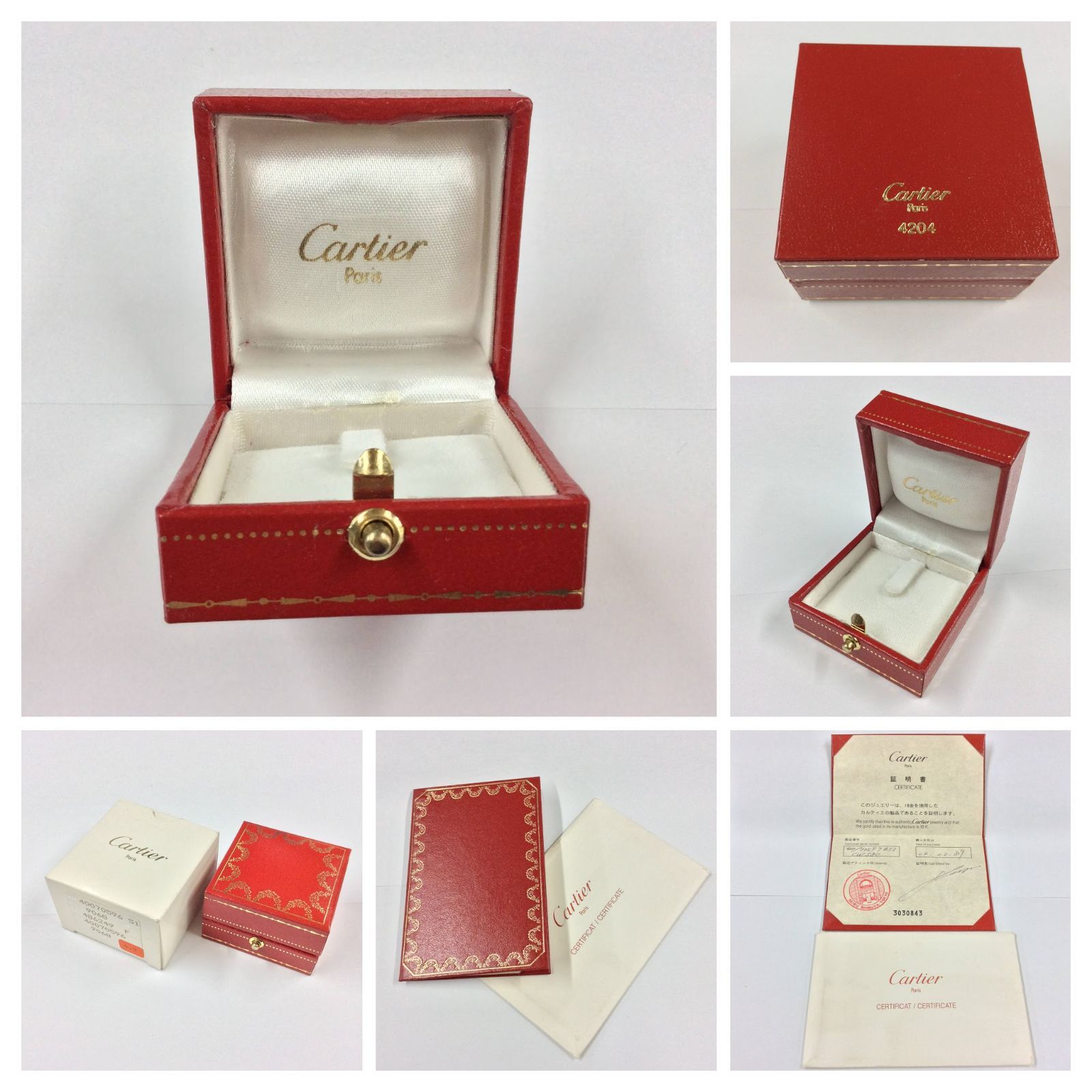 Cartier 【カルティエ】 新品仕上げ済み 鑑定書有 箱有