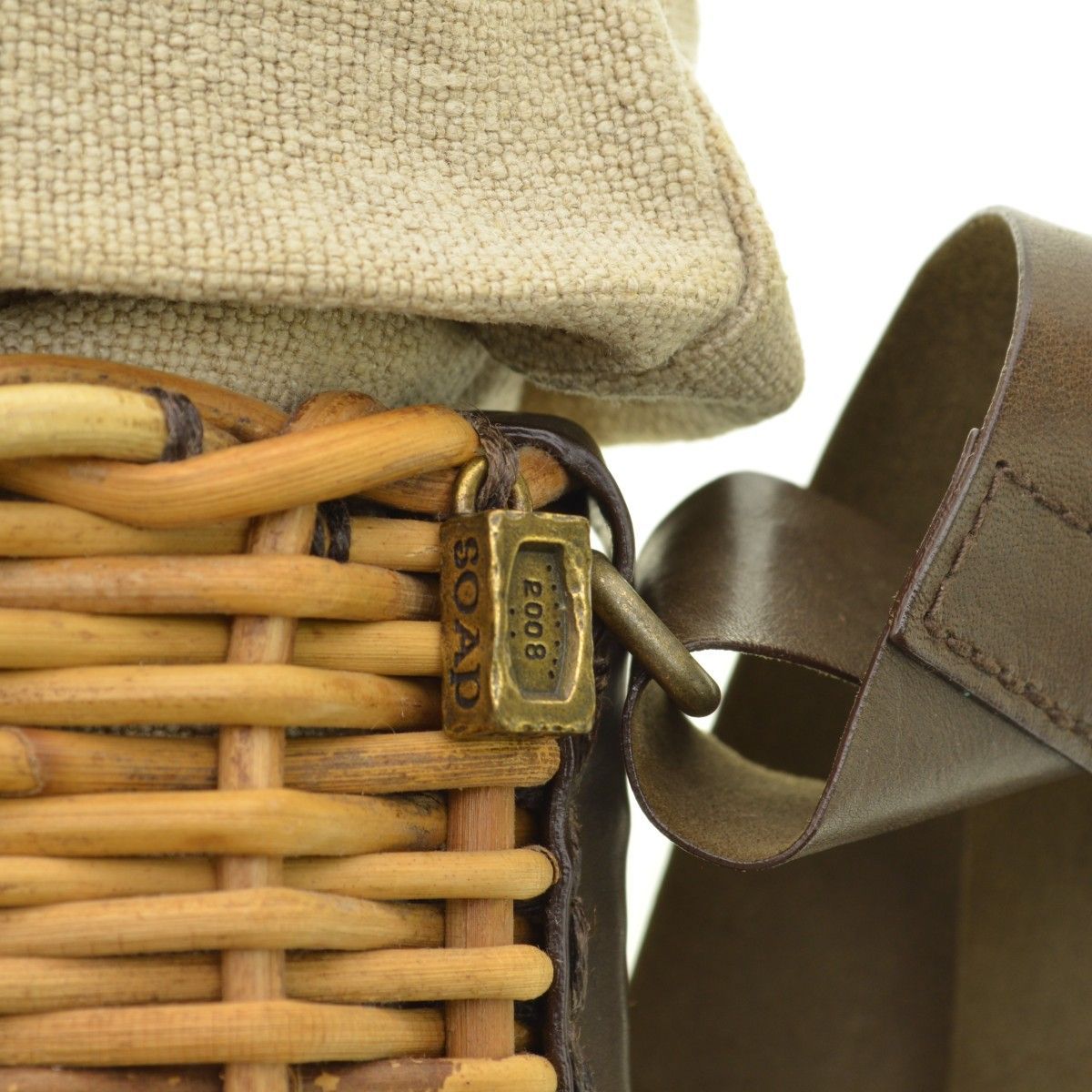 ebagos / エバゴス】sentaku-mono 紅籐 × カンガルーレザー × リネン