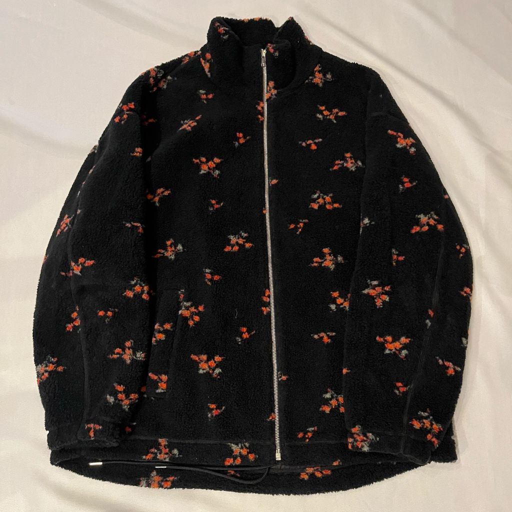 DAIRIKU ダイリク 22AW Flower Fleece Zip Up Boulson フリース ブラック size M 代官山A06
