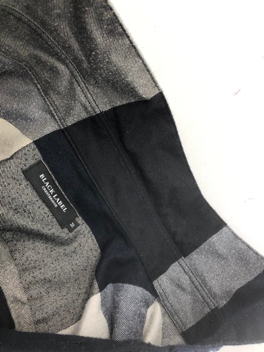【正規品】 BLACK LABEL CRESTBRIDGE ブラックレーベル クレストブリッジ ビックスケールCBチェック シャツ sizeM l紺系 メンズ 新商品が続々！