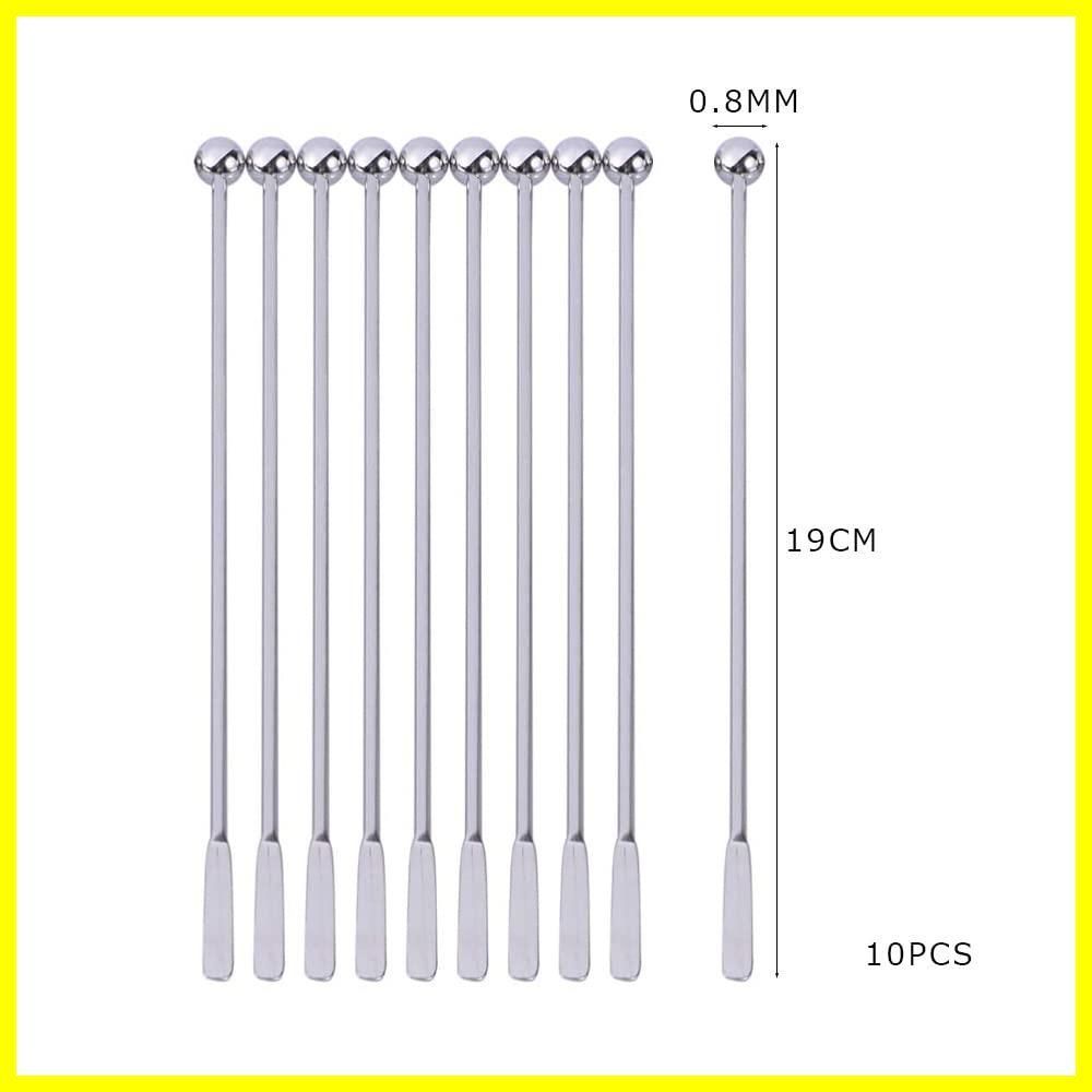 即日対応マドラー バースプーン 10本セット ステンレス 攪拌 便利小物 攪拌棒 ロングマドラー 飲物カクテル かわいい 全長19cm メルカリ