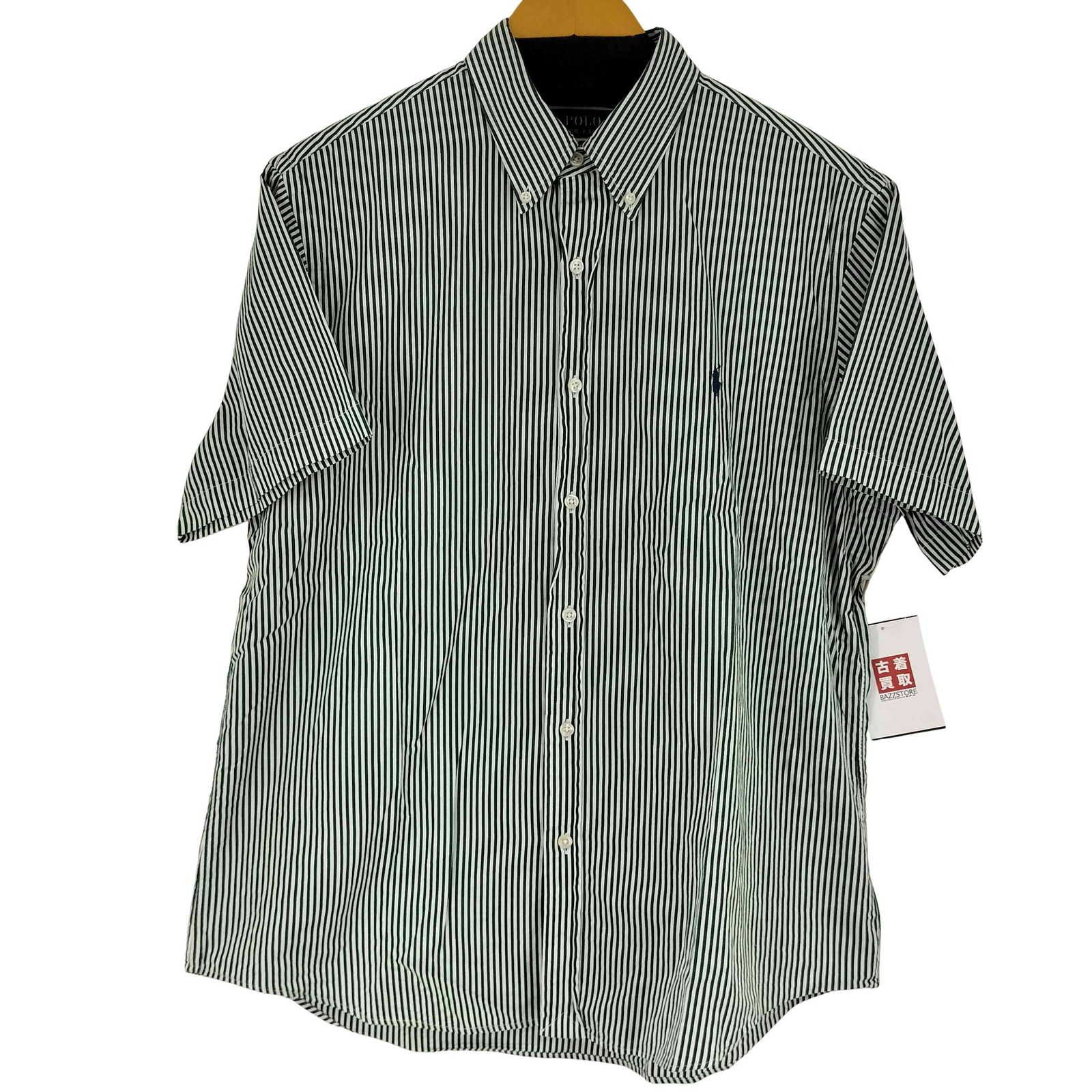 ポロラルフローレン POLO RALPH LAUREN スモールポニー刺繍 ストライプ S/S BD シャツ メンズ JPN：L 