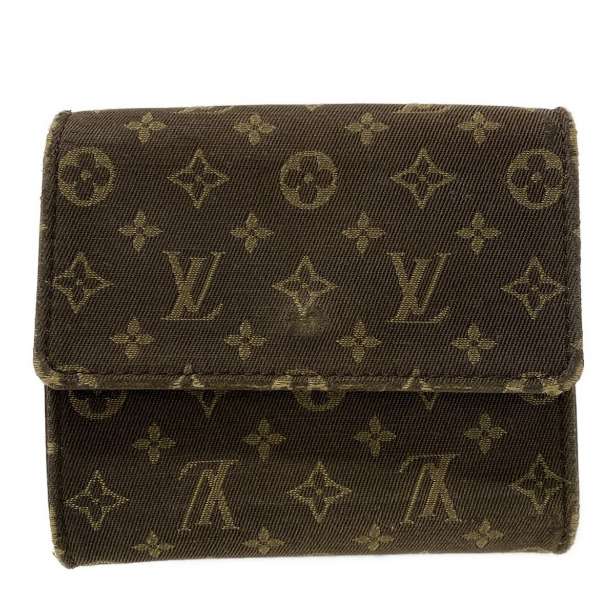 LOUIS VUITTON(ルイヴィトン) Wホック財布 モノグラムミニラン ポルトフォイユエリーズ M95233 エベヌ - メルカリ