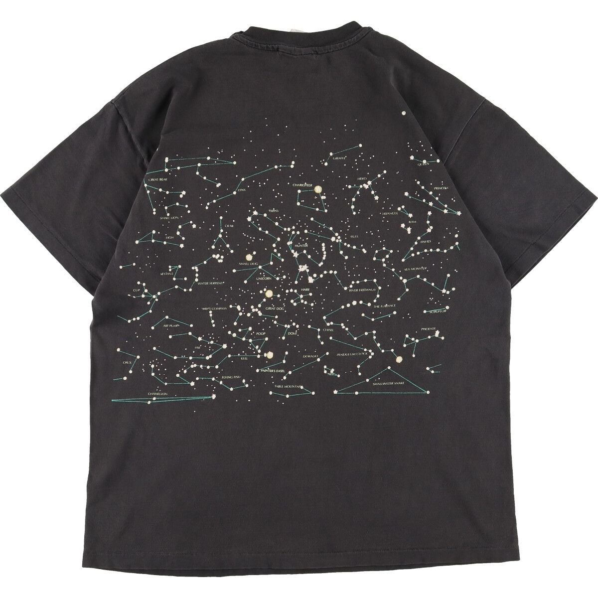 古着 90年代 ヘインズ Hanes BEEFY-T 青タグ 星座柄 両面