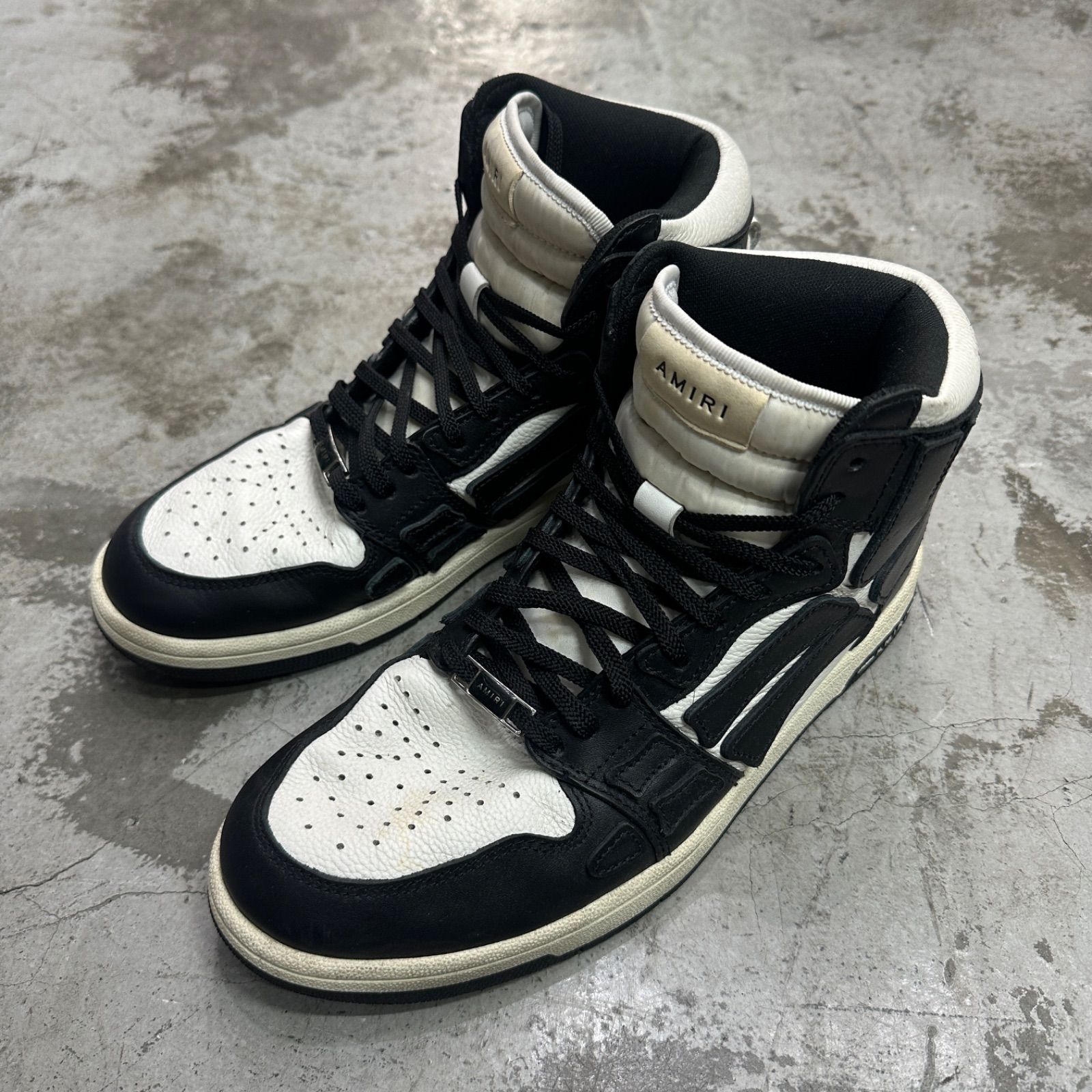 AMIRI スケルトップ　スニーカー AMIRI 2025 スケルトップ MAロゴ レオパード レザー ローカット