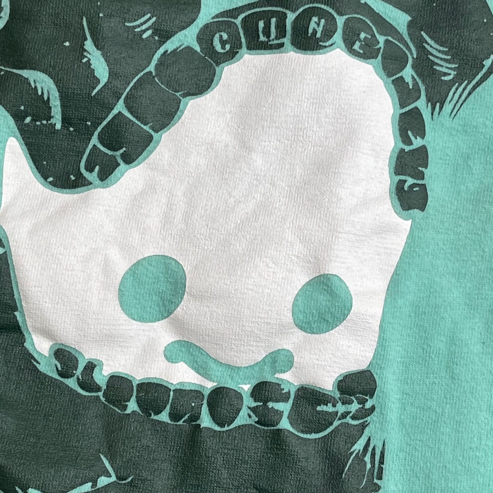 CUNE キューン うさぎ ドクロ Tシャツ S グリーン 緑 ラビット