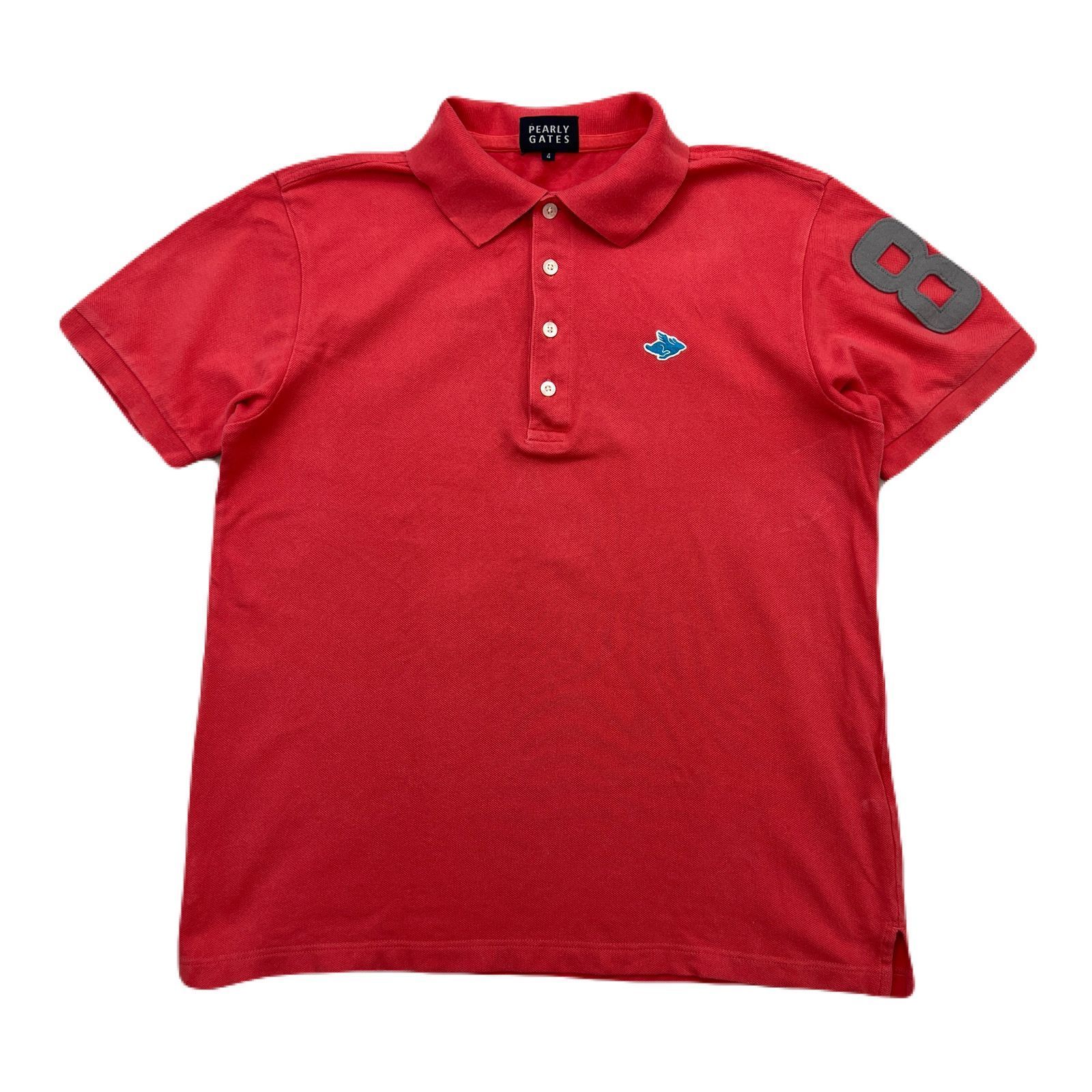 PEARLY GATES ポロシャツ レディース サイズ4 L相当 ピンク 【 発色の