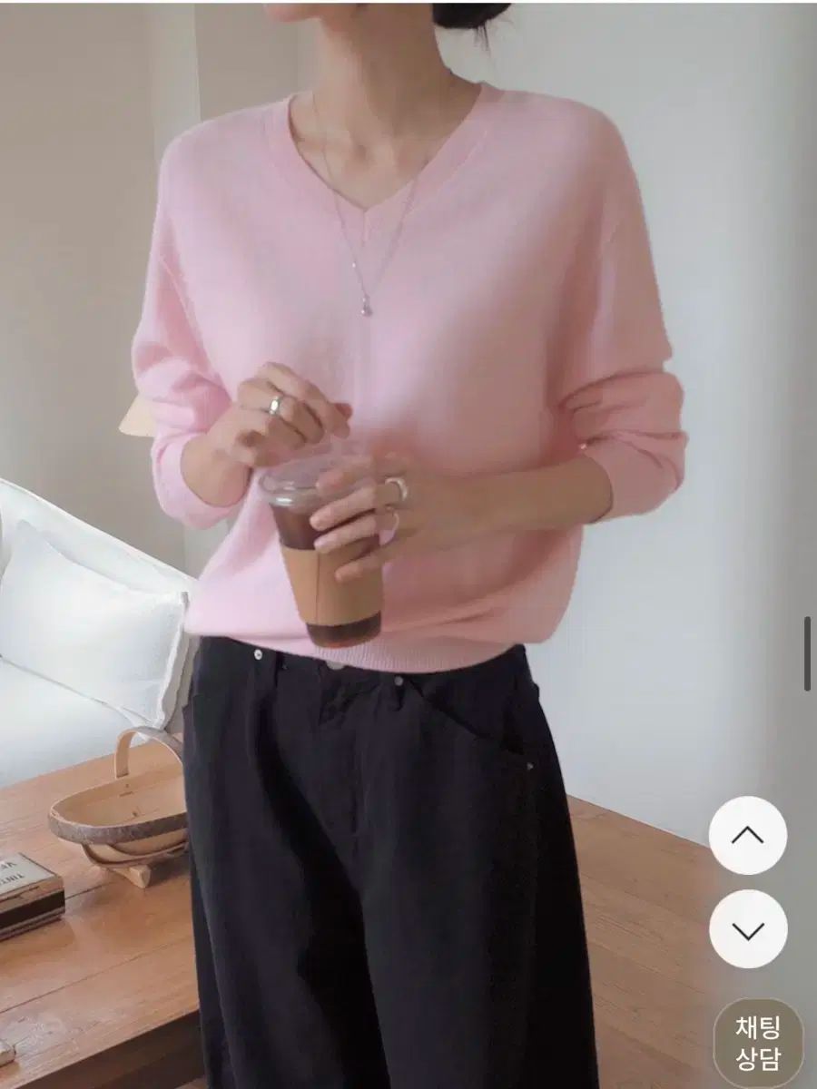 SLOWAND カシミア 100 ニット ピンク