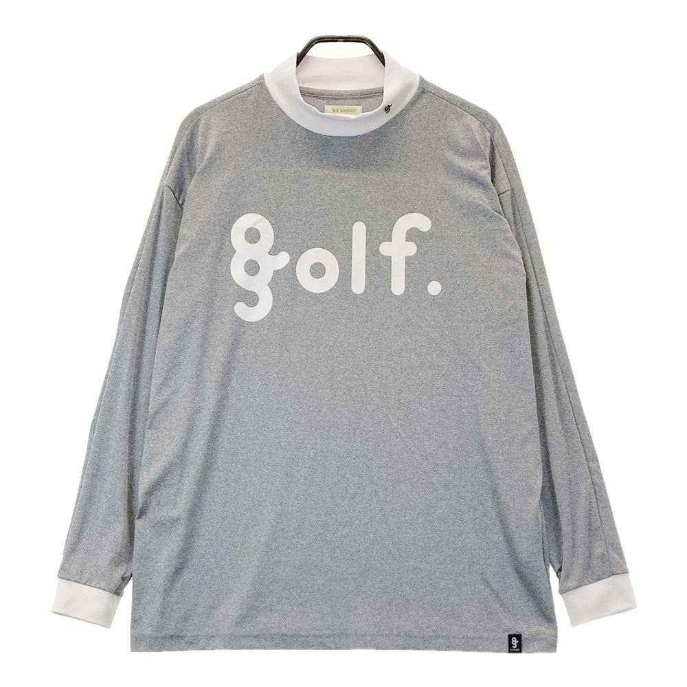 サイズ XL 8G SHOOT エイジシュート 長袖モックネックTシャツ グレー系 240101538566 ゴルフウェア メンズ ストスト