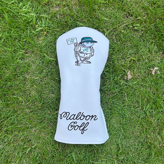 Malbon ゴルフ ヘッドカバーセット 1番 3番 5番 UT用 4点組 ベージュ ホワイト ブラック グリーン ブルー 選べる LLC-HASEGAWATOSO_COM