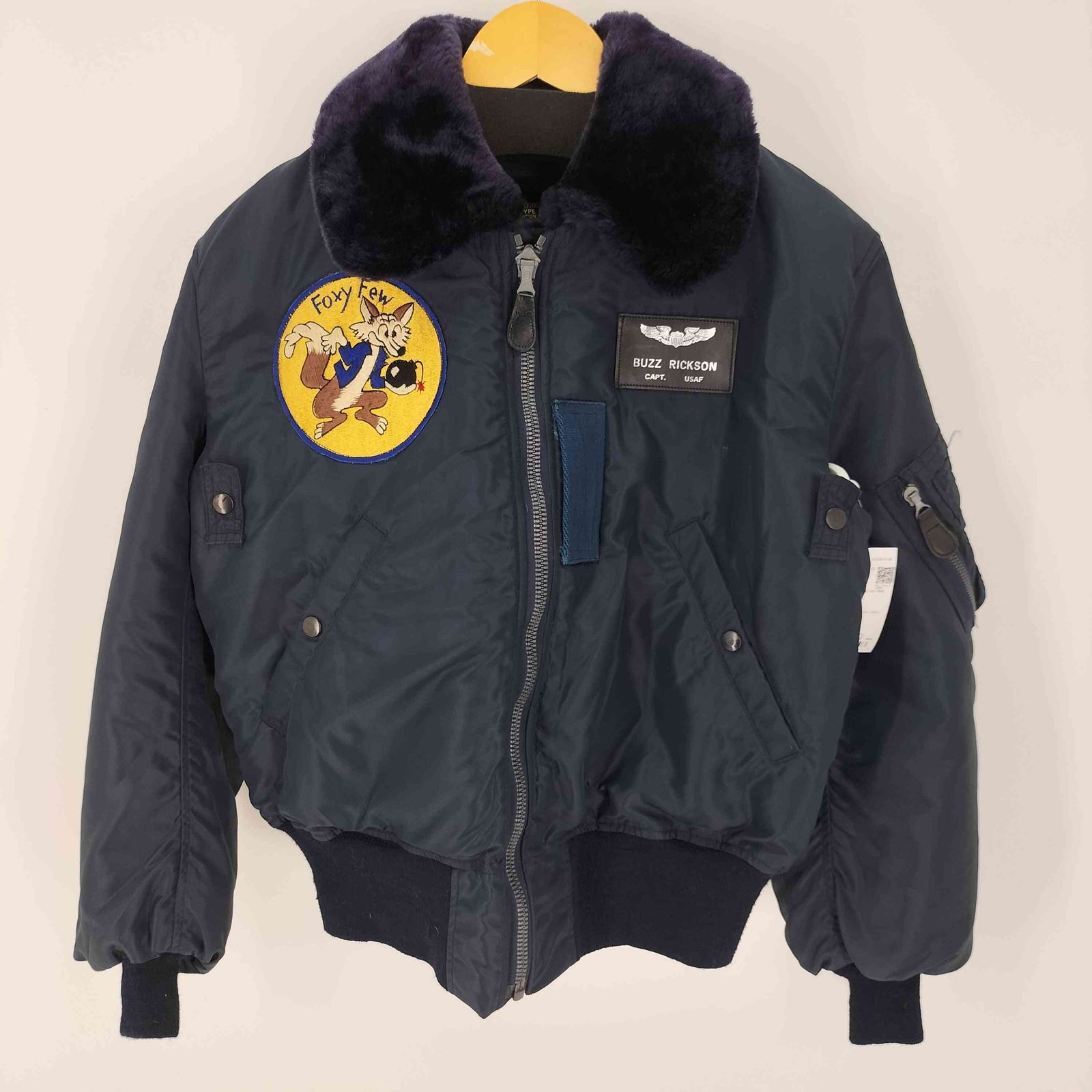 B-15C MOD 38 USAF バズリクソンズ 茄子紺 リブ綺麗 B-15C MOD 38 USAF バズリクソンズ 茄子紺 リブ綺麗