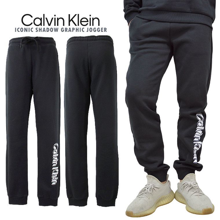 CALVIN KLEIN カルバン・クライン グラフィックジョガーパンツ ICONIC SHADOW GRAPHIC JOGGER USAモデル 海外モデル メンズパンツ ラウンジウェア スウェットパンツ スエットパンツ カジュアル プレゼント