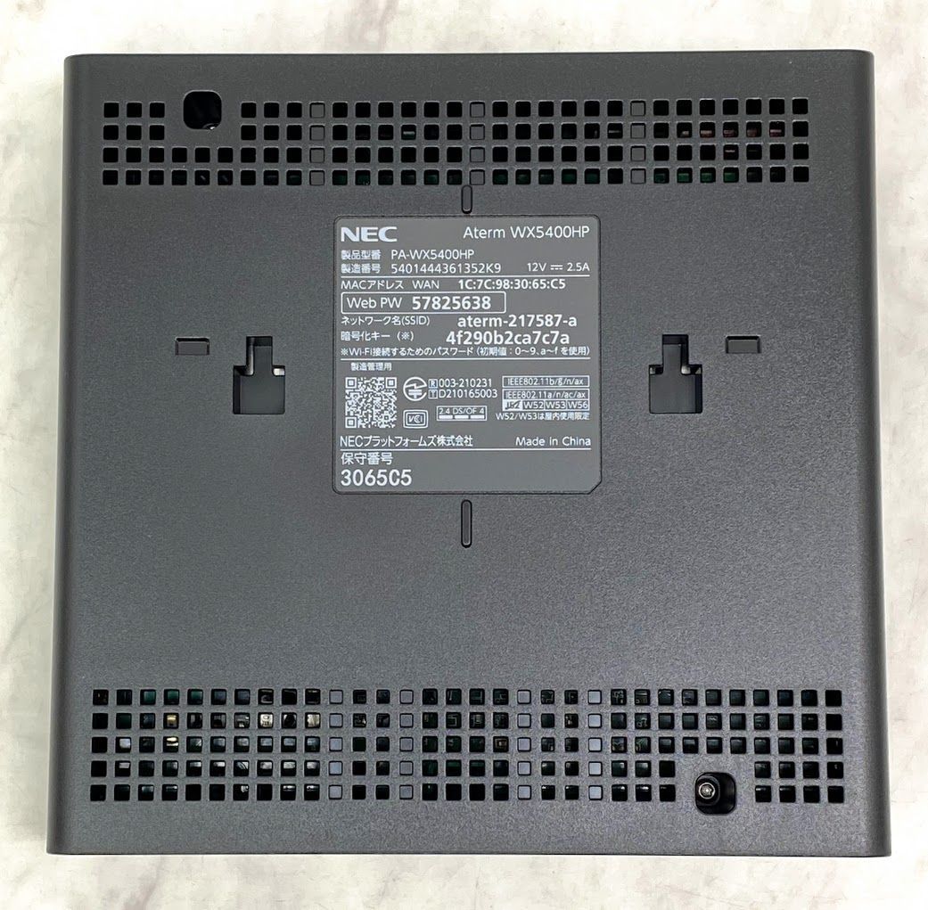 NEC PA-WX5400HP Aterm 長き 無線LANルーター