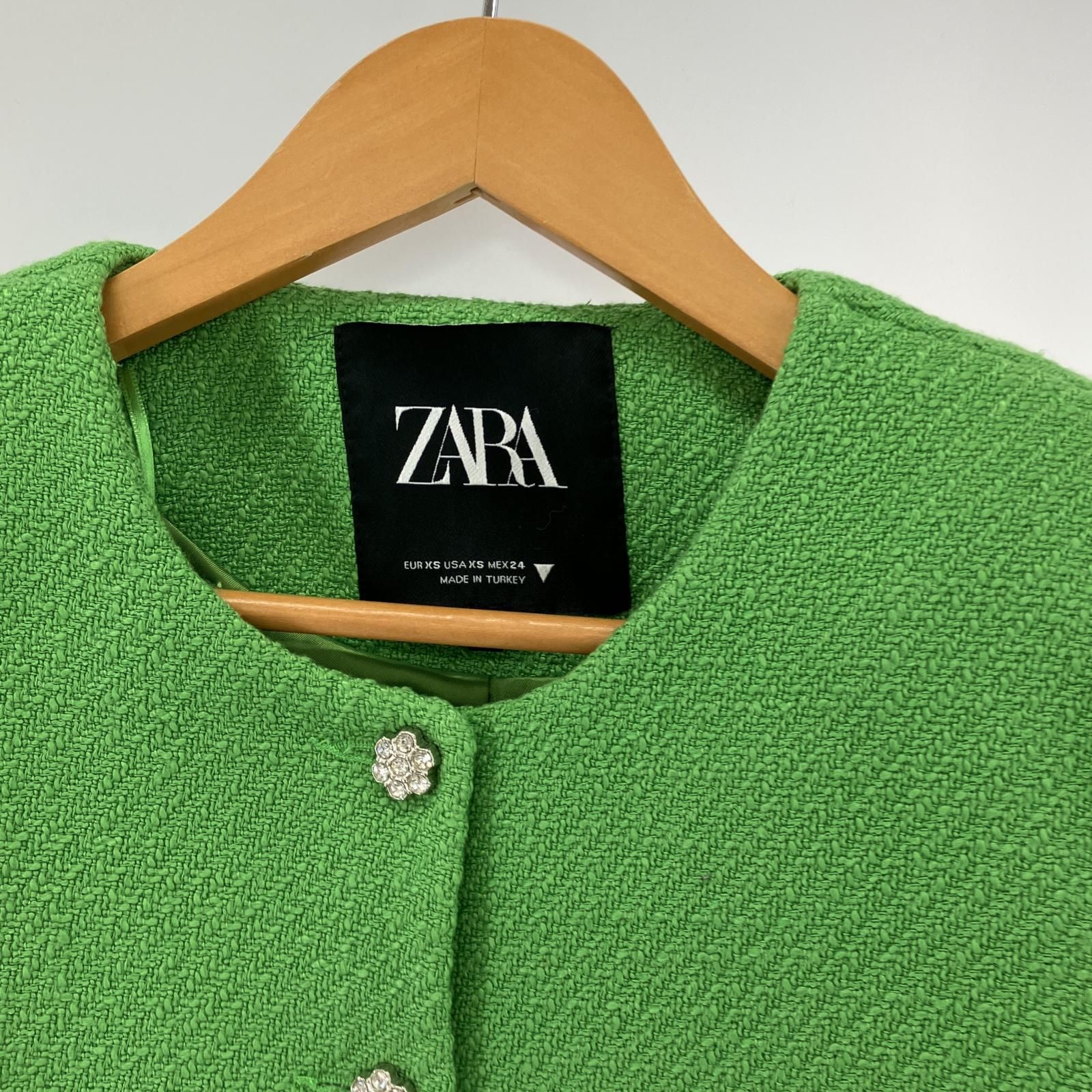 ZARA ザラ ツイード ノーカラージャケット ショートパンツ ZARA ザラ ツイード ノーカラージャケット ショートパンツ