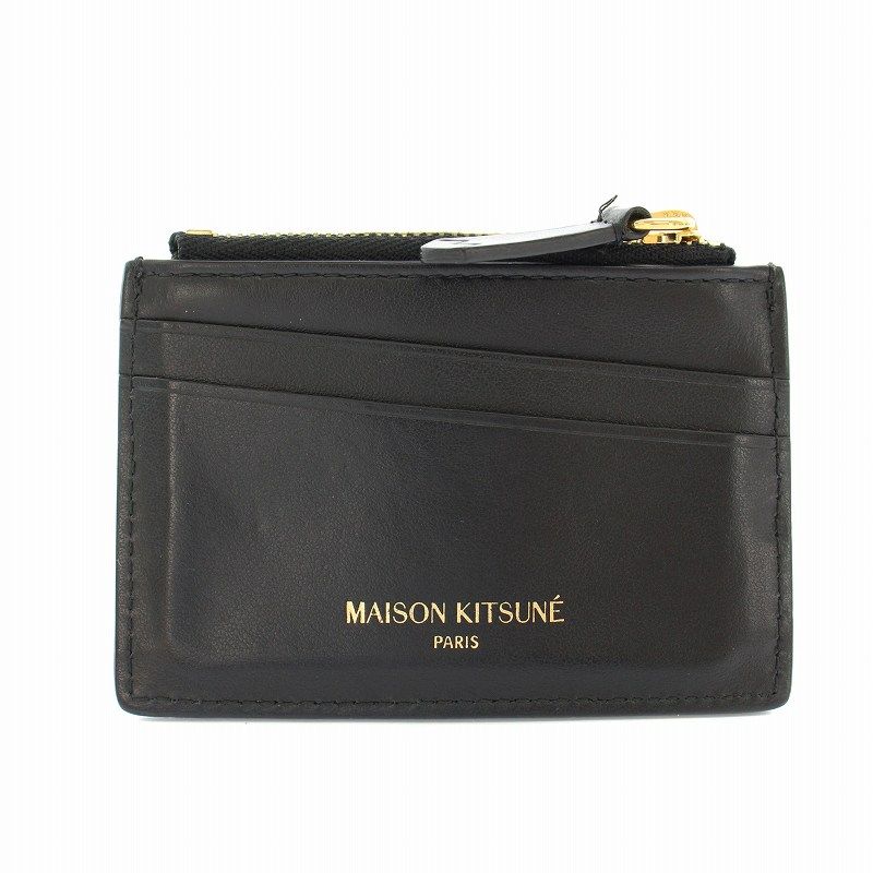 メゾンキツネ MAISON KITSUNE フォックスロゴレザーカード