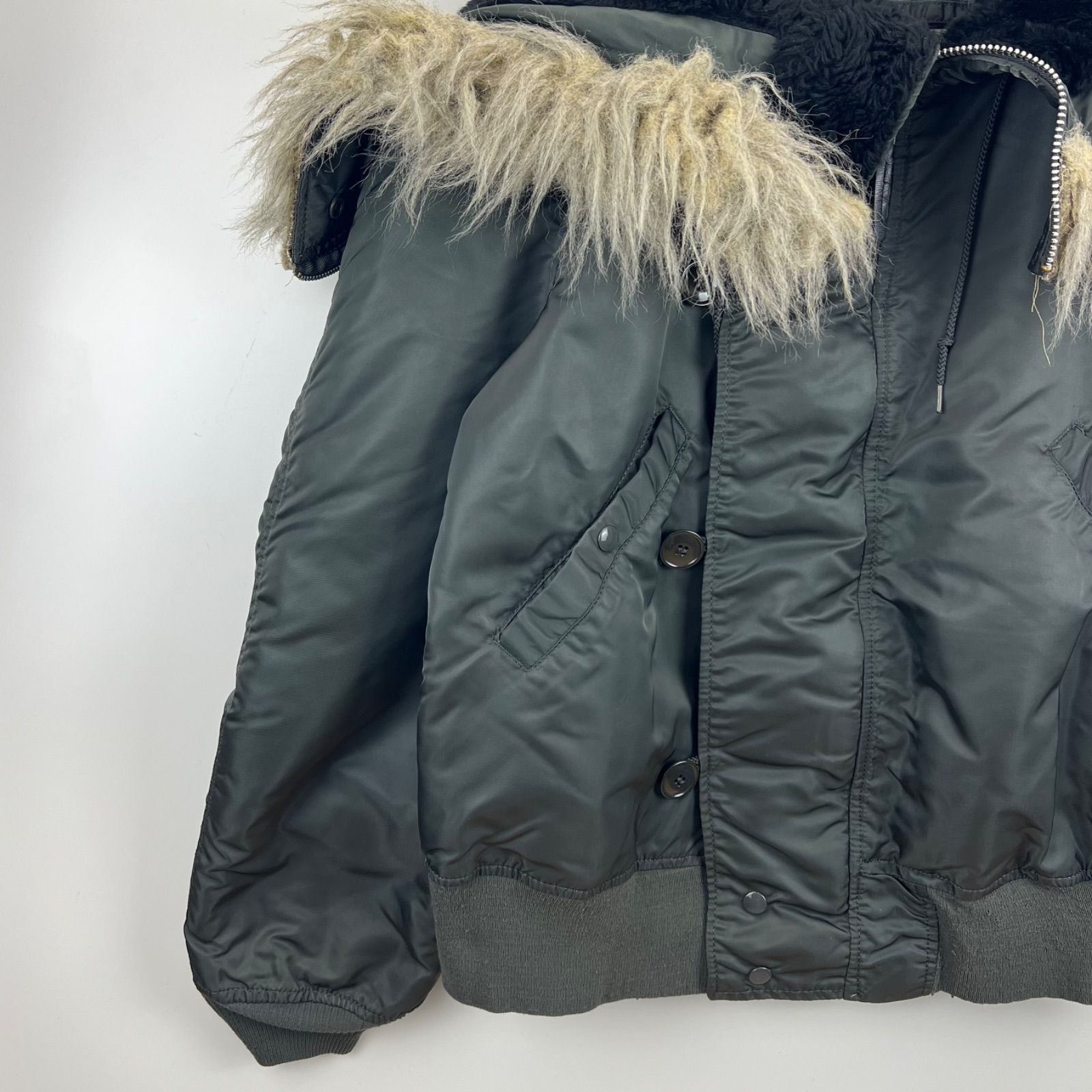 90s alpha N-2B フライトジャケット y2k 平成短丈USA