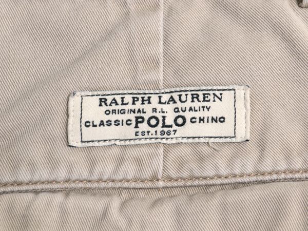 美品　ラルフローレン　クラッシュ加工　ショートパンツ　32インチ　ラルフ W32】POLO by Ralph Lauren POLO CHINO ポロチノ ラルフローレン