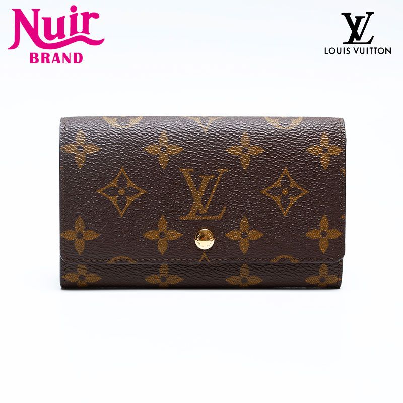 LOUIS VUITTON ルイ ヴィトン 二つ折り財布 ポルトモネ ピエ トレゾール モノグラム