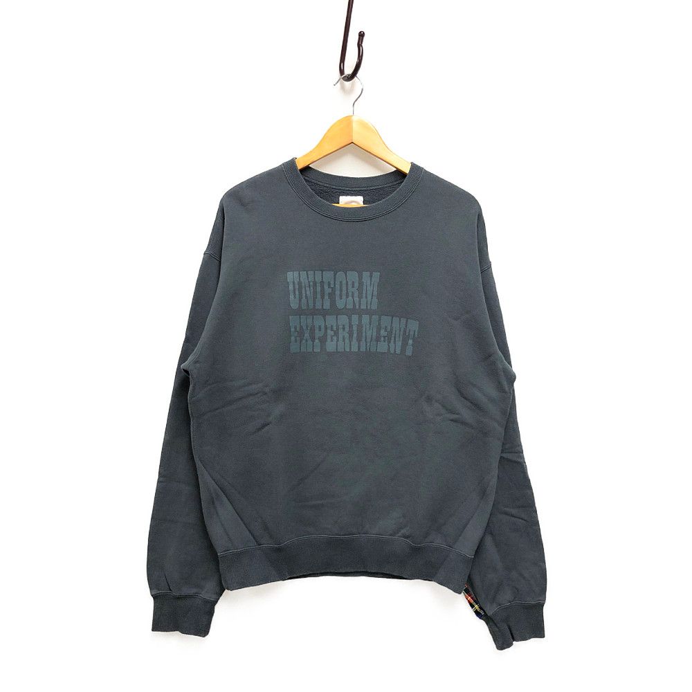 UNIFORM EXPERIMENT UE-202057 SLEEVE PANELED WIDE CREWNECK SWEAT