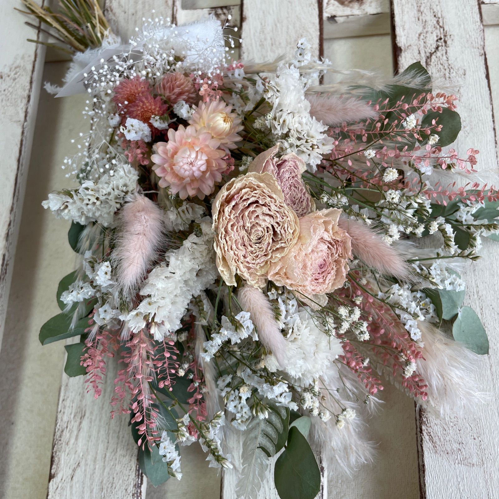 ドライフラワー＆プリザーブドフラワー スワッグ