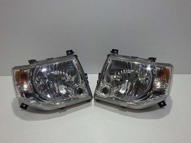 コーティング加工済 H58A パジェロミニ 後期 ヘッドライト左右 ハロゲン 100-37007 250419053