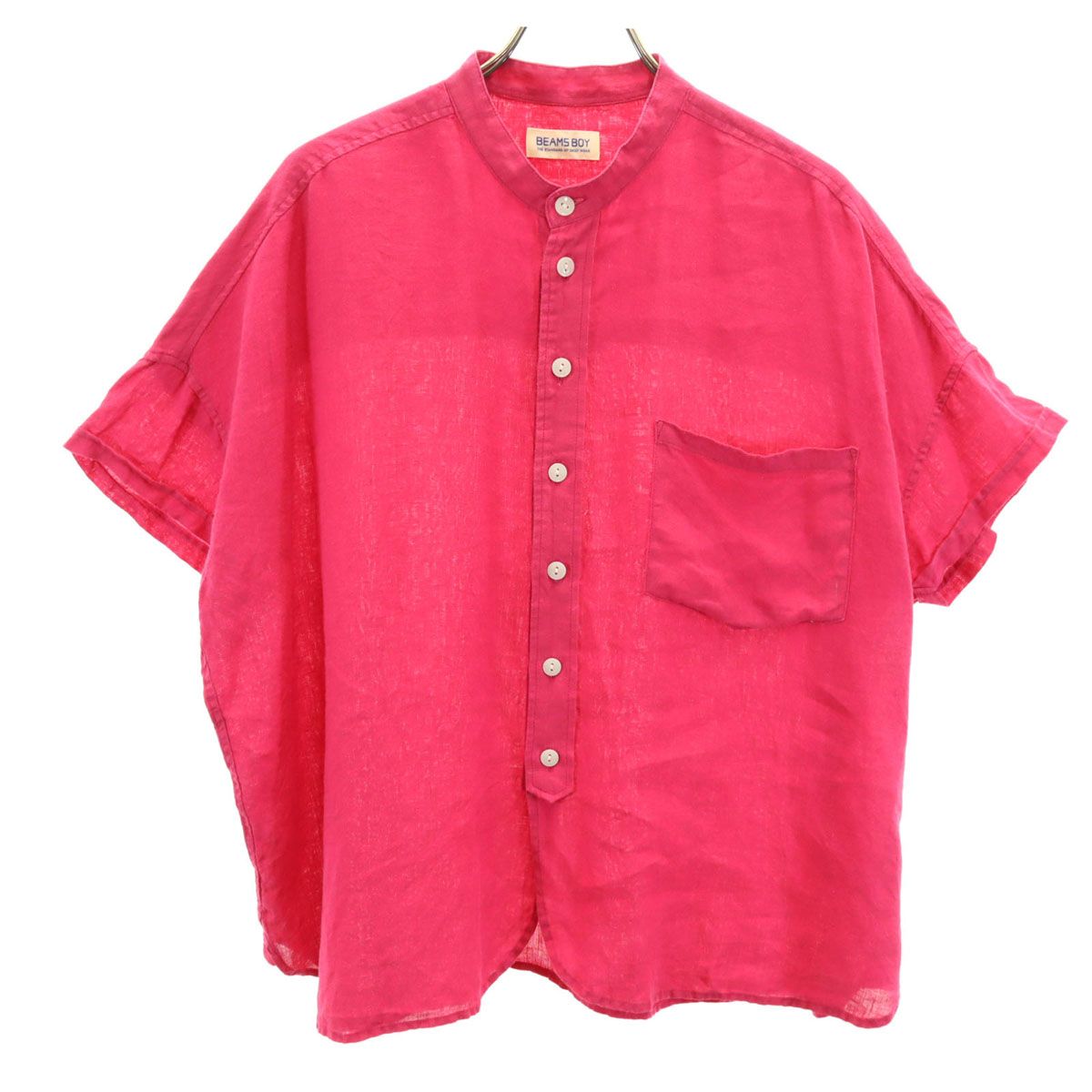 「BEAMS BOY」 半袖シャツ ONE SIZE ピンク レディース BEAMS BOY 「BEAMS BOY」 半袖シャツ - ピンク レディース