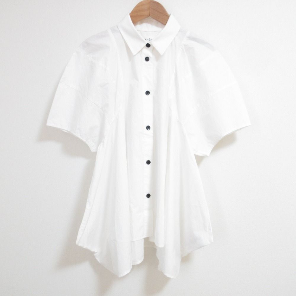 良品 24SS ENFOLD エンフォルド SILHOUETTE SHIRT ハーフ