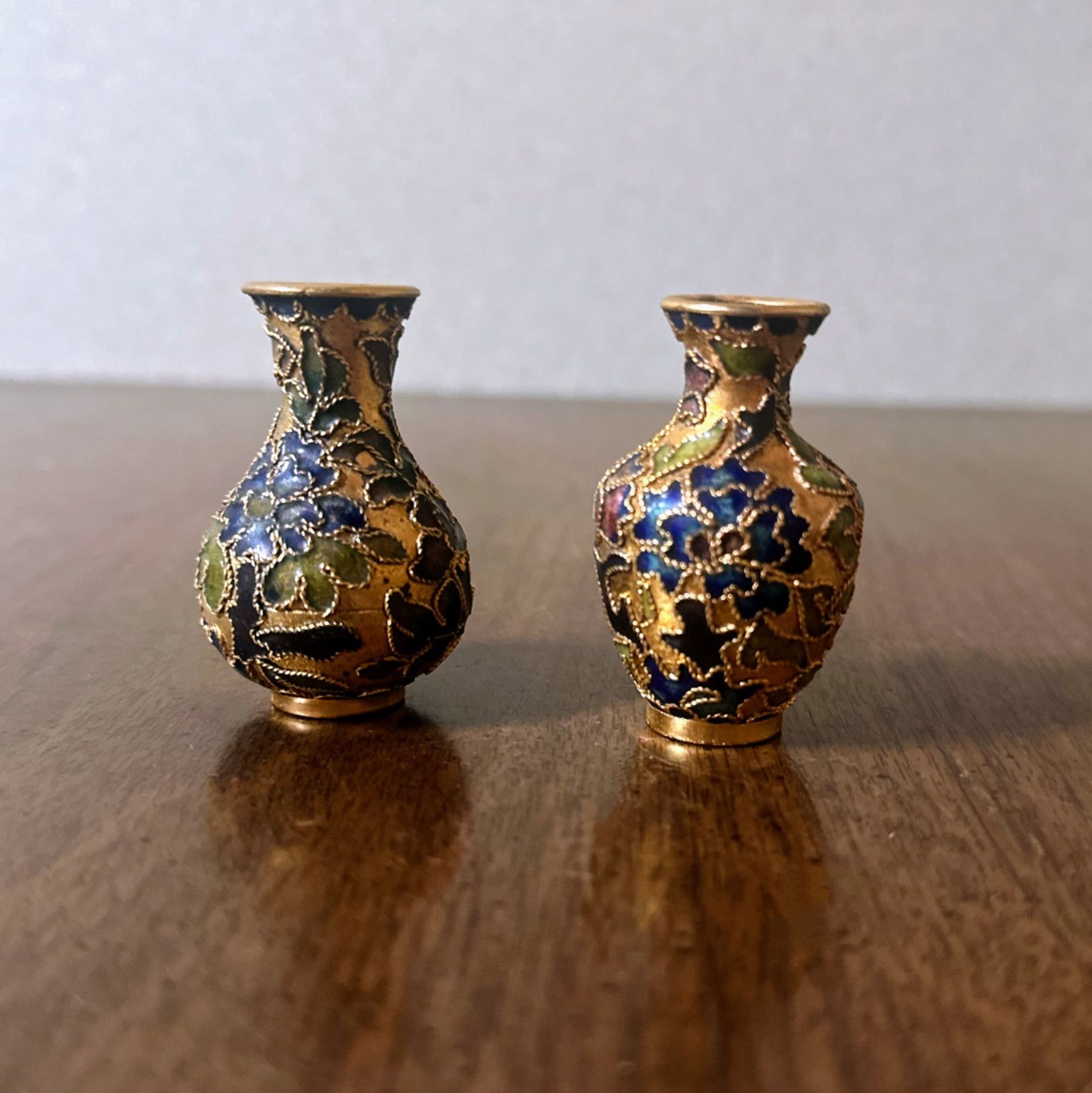 中国古玩 唐物 古七宝 七宝焼 花瓶 時代物 中国古玩 七宝焼 銅製花瓶 花器 壺 唐物 骨董 Amazon.co.jp