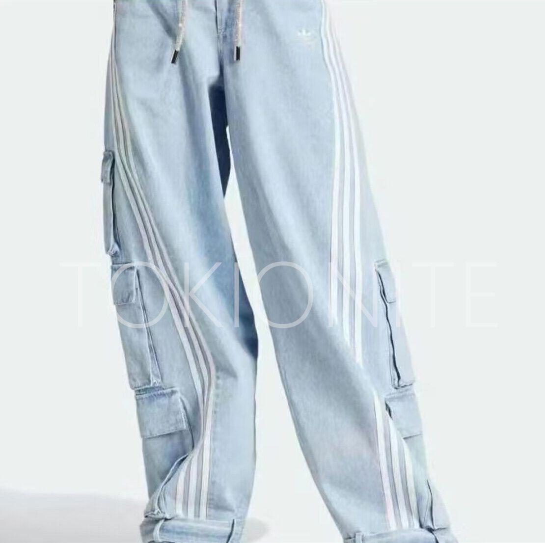 adidas Originals Denim Cargo Running Pants アディダス adidas Originals Denim Cargo Running Pants アディダス