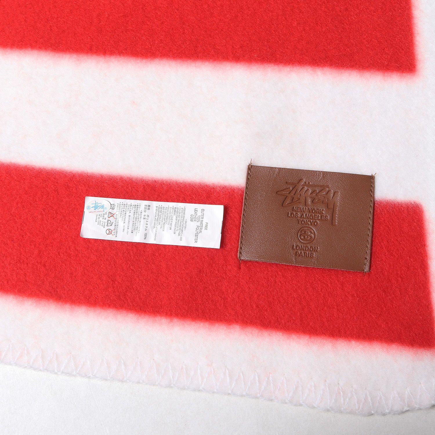 stussy ブランケット 美 STUSSY ステューシー 星条旗デザイン フリース
