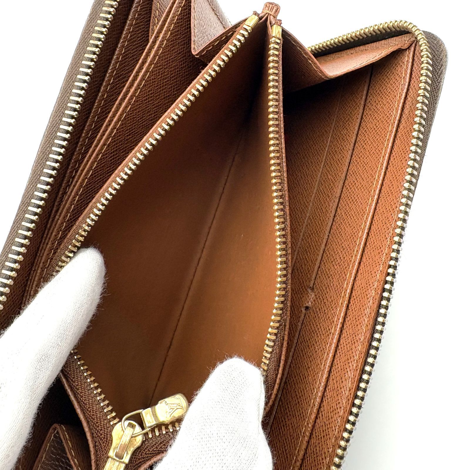 美品 】LOUIS VUITTON ルイヴィトン モノグラム ジッピーウォレット 