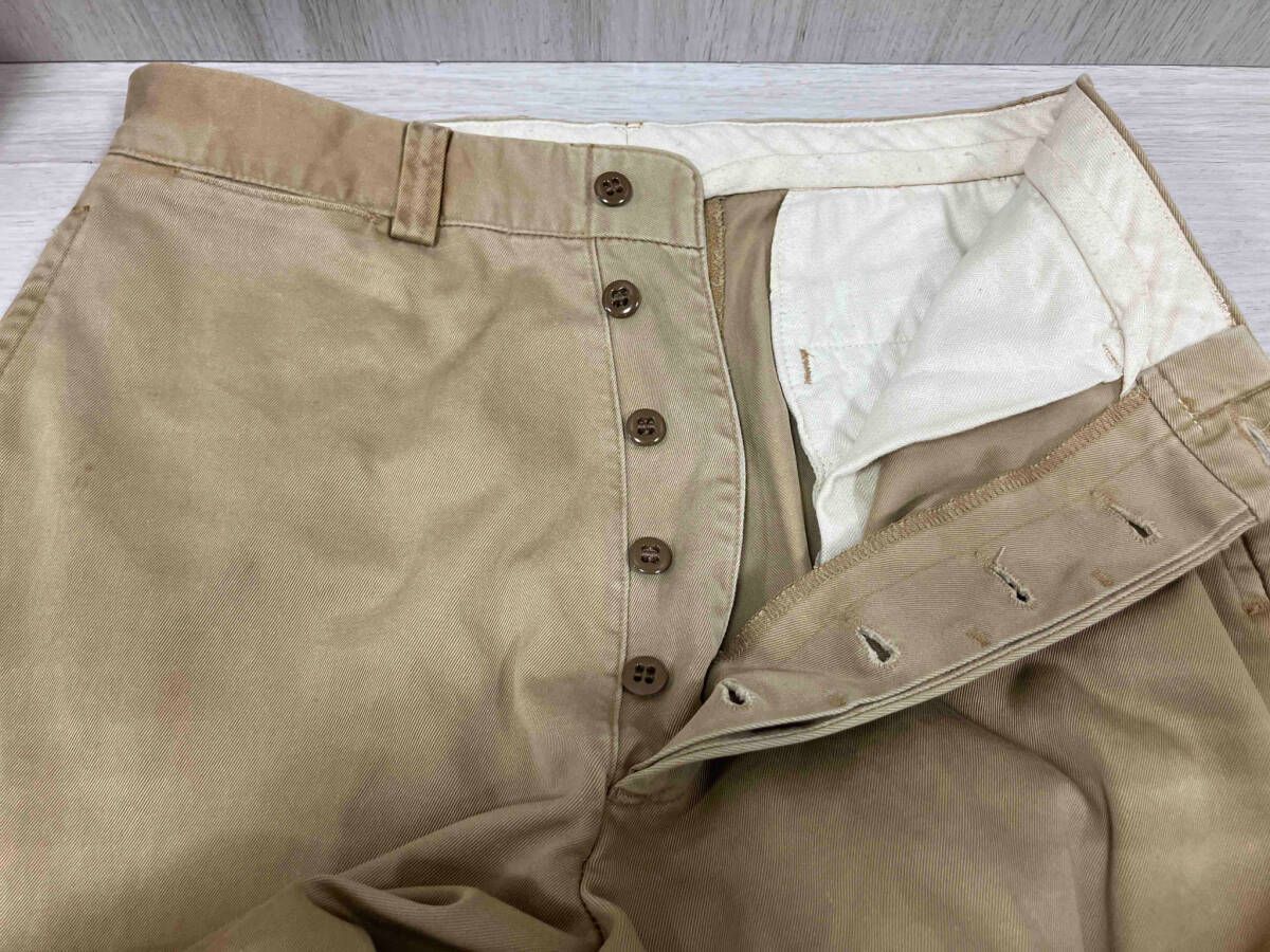 古着　ラルフローレン　ダブルアールエル　チノパン　三つ星　ベージュ RRL RALPH LAUREN ダブルアールエル USA製 初期三ツ星タグ