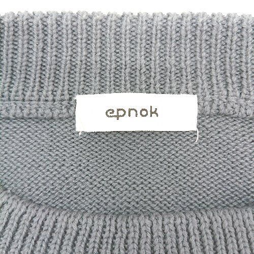 ◇ epnok エプノック 綿アクリル混合生地 サイドスリット カジュアル