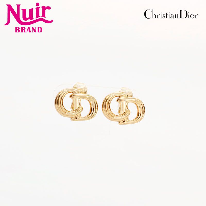 Christian Dior クリスチャンディオール イヤリング CDロゴ
