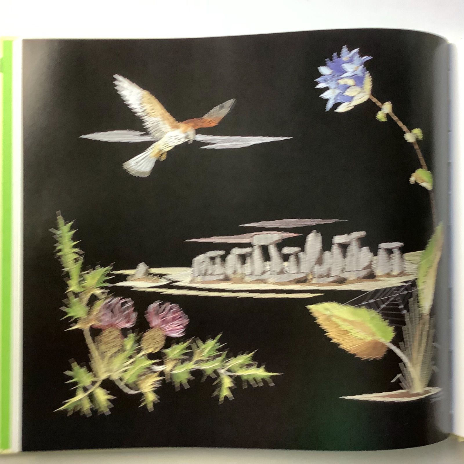 刺繍画 手芸本 刺繍で描く風景画 Embroidered Landscapes 入手困難