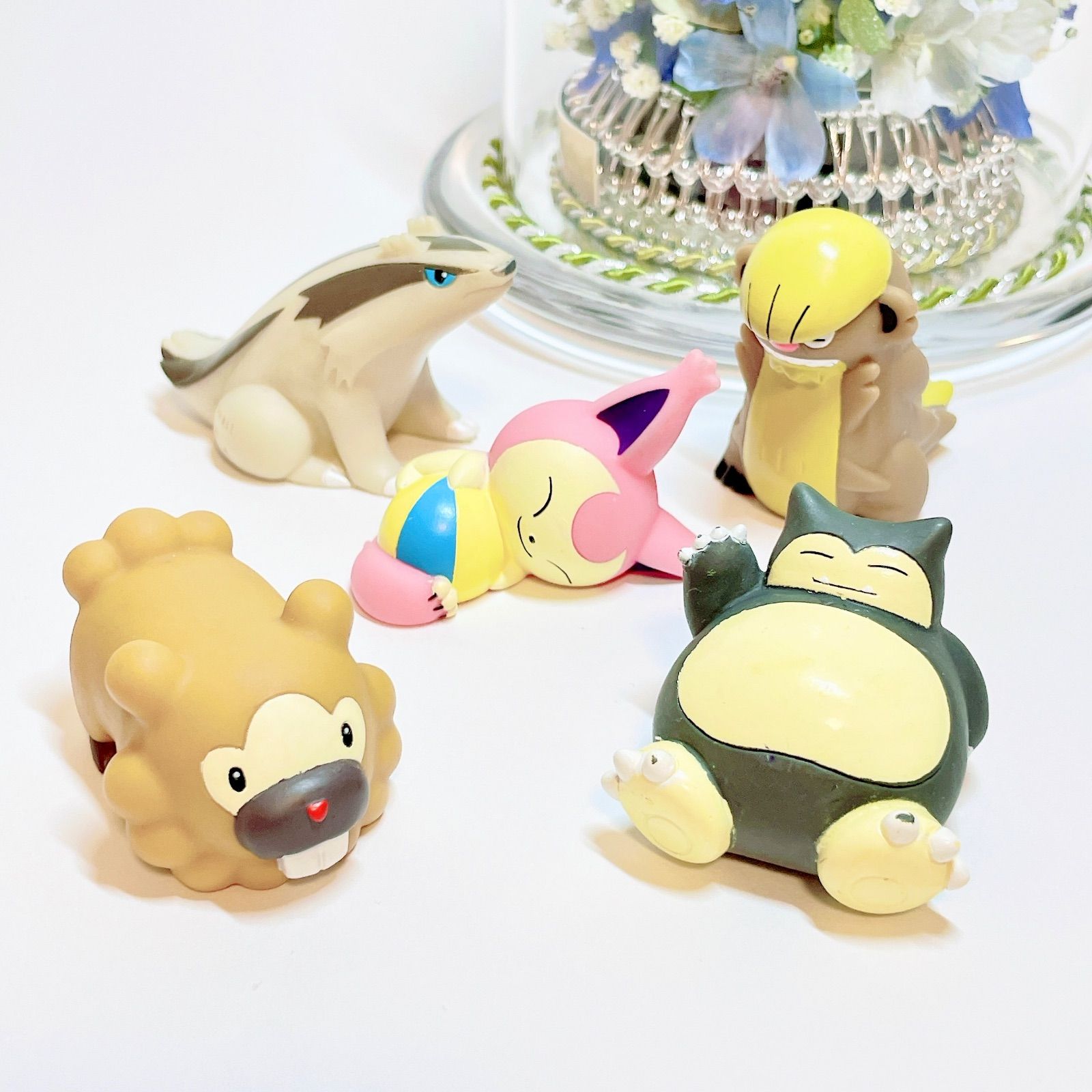 p12 ポケモンキッズ 指人形 5体セット✨エネコ カビゴン ノーマル