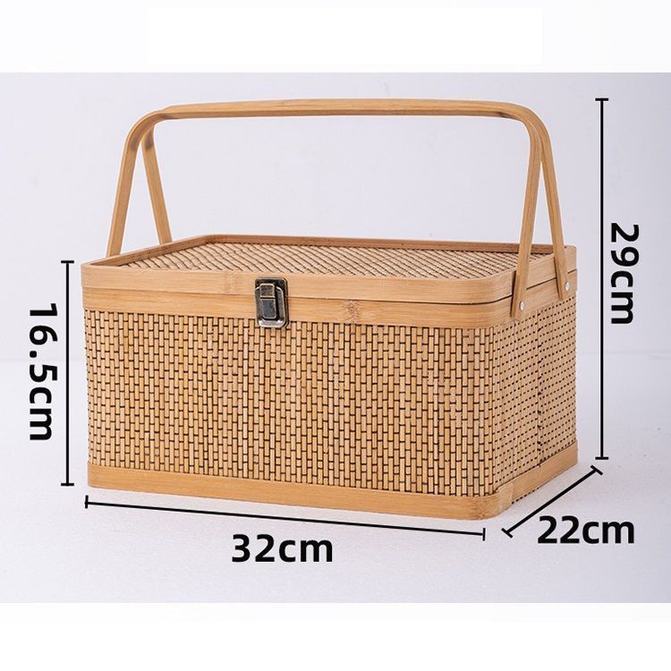 提籃籠 收納籃 茶道具籠 茶具 竹細工 收納 竹工芸 美品*竹編細工籠竹細工* 手作り*竹かごだけです提籃籠 茶道具