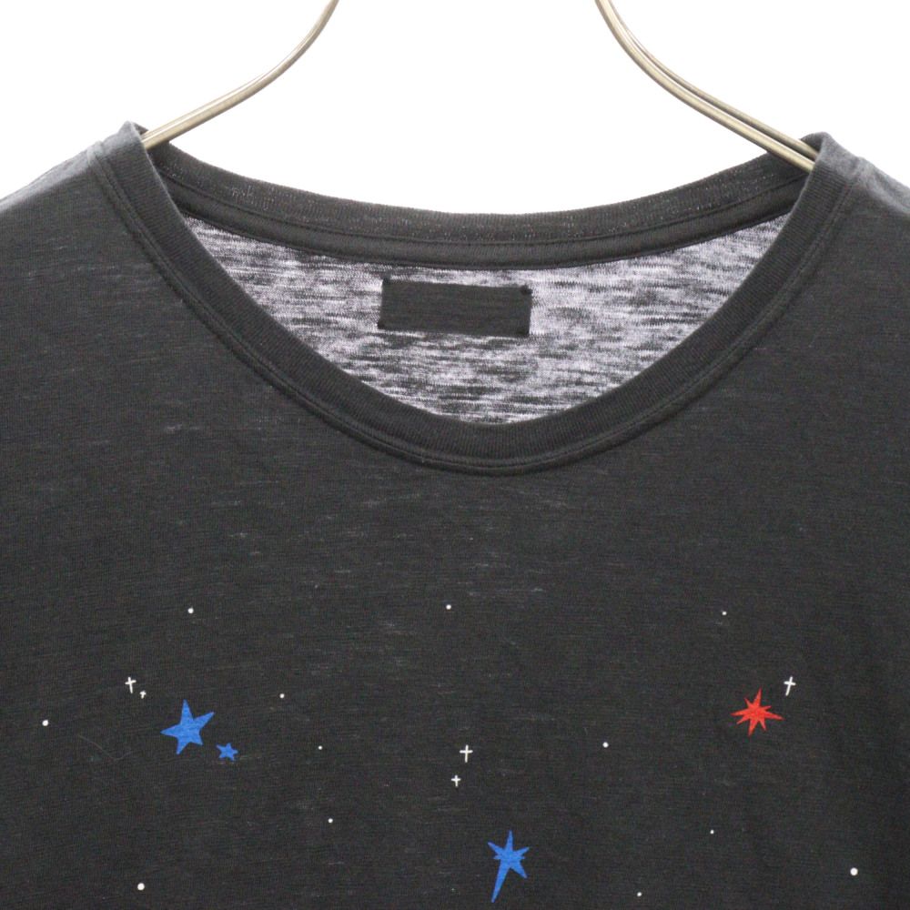 Dorothy Hendricks (ドロシー ヘンドリックス) GLITTER PRINT TEE DH0070 グリッター  プリントロゴ長袖カットソー ブラック ロングスリーブTシャツ - メルカリ