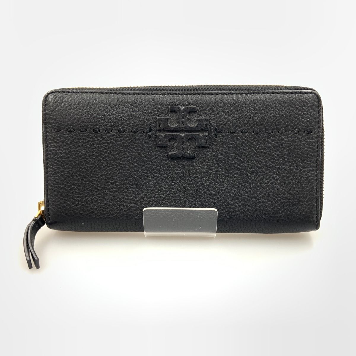 【極美品】ToryBurch マックグロー ラウンドファスナー 長財布 黒色 〇〇TORY BURCH トリーバーチ マックグロー ラウンドファスナー
