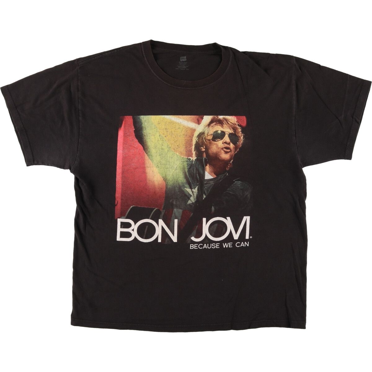 古着 ヘインズ Hanes HEAVYWEIGHT BON JOVI ボンジョヴィ バンドTシャツ バンT メンズL相当 /eaa476150