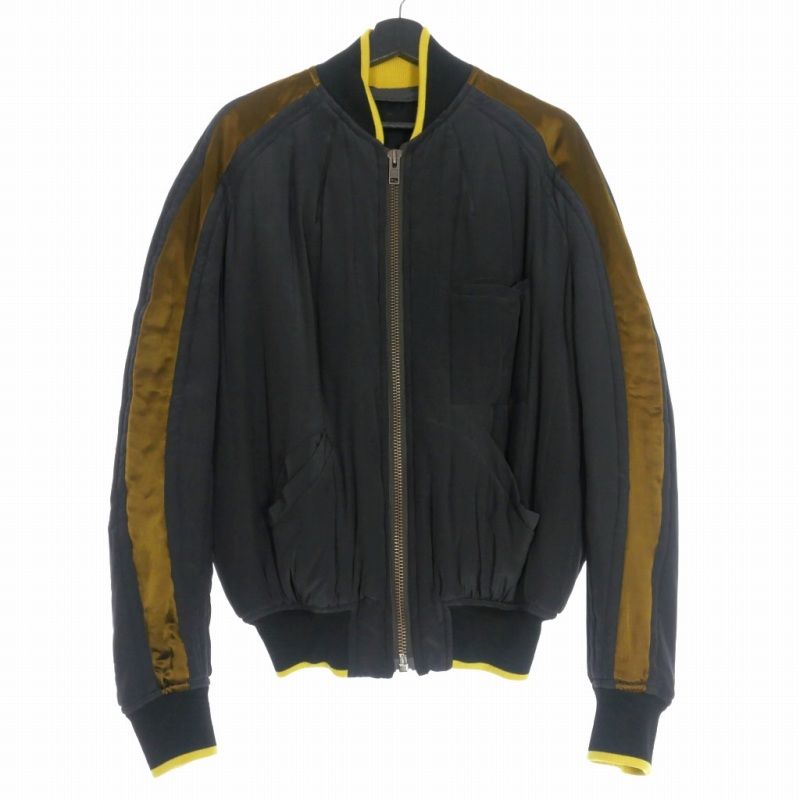 ハイダーアッカーマンボンバージャケット ハイダーアッカーマン Haider Ackermann ストライプMA1ボンバー
