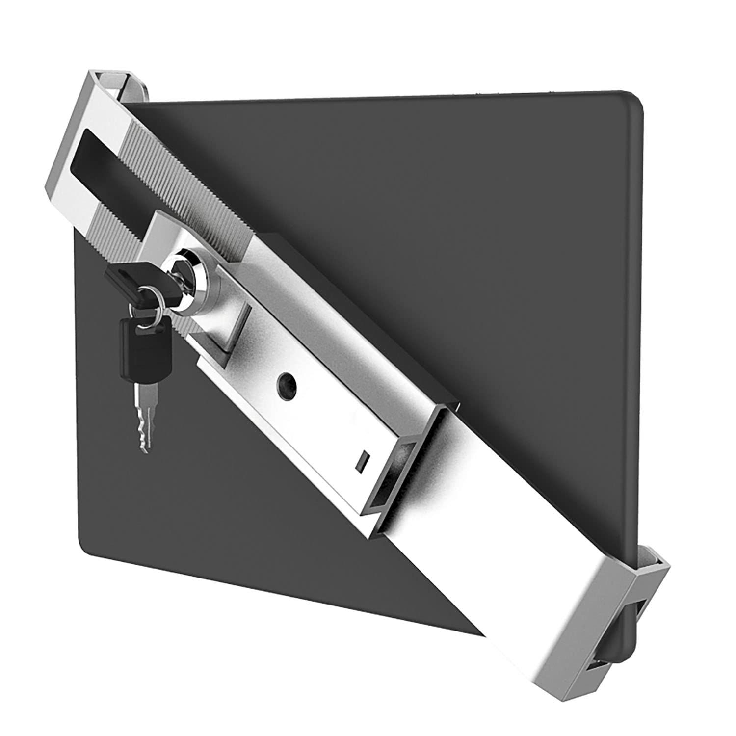 壁掛けタブレットスタンド 盗難防止セキュリティロックとキー付き 7～10.1 9.7-13インチ用ブラケット iPad Air iPad Pro Galaxy Tab 360°マルチアングル調整 キッチン iPadホルダー VESA75 100MMタブ CHRISTIANNAURATH_COM_BR