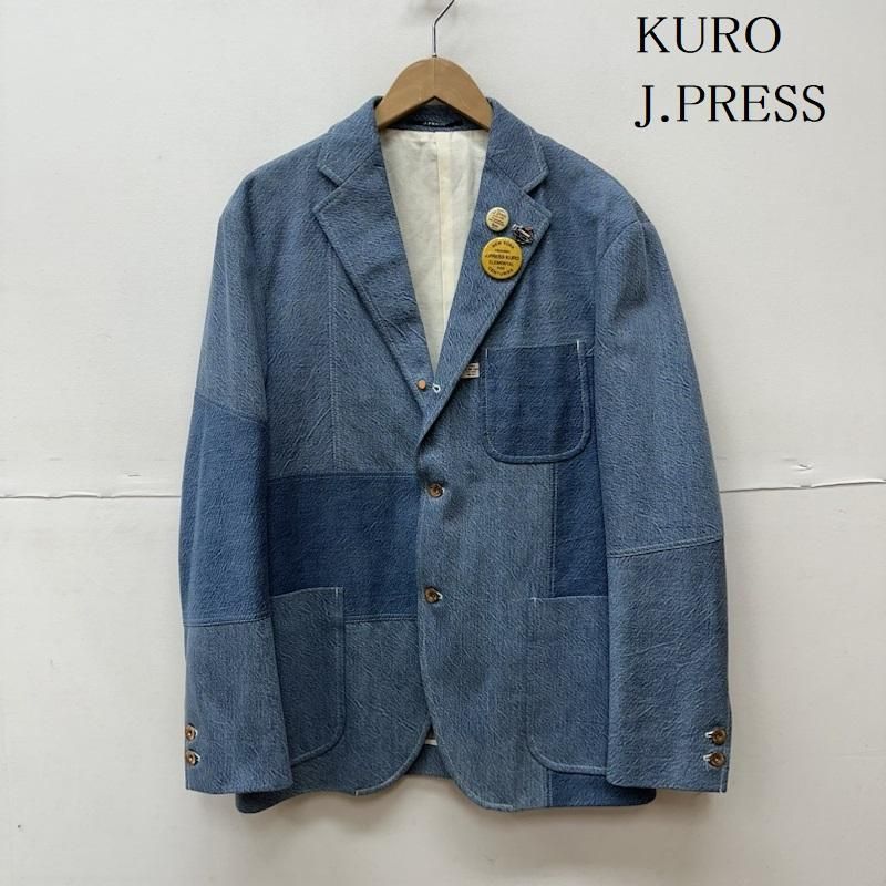 J.PRESS ジェイプレス ジャケット、上着 ジャケット、ブレザー KURO 2B パッチワーク デニム ジャケット ブレザー