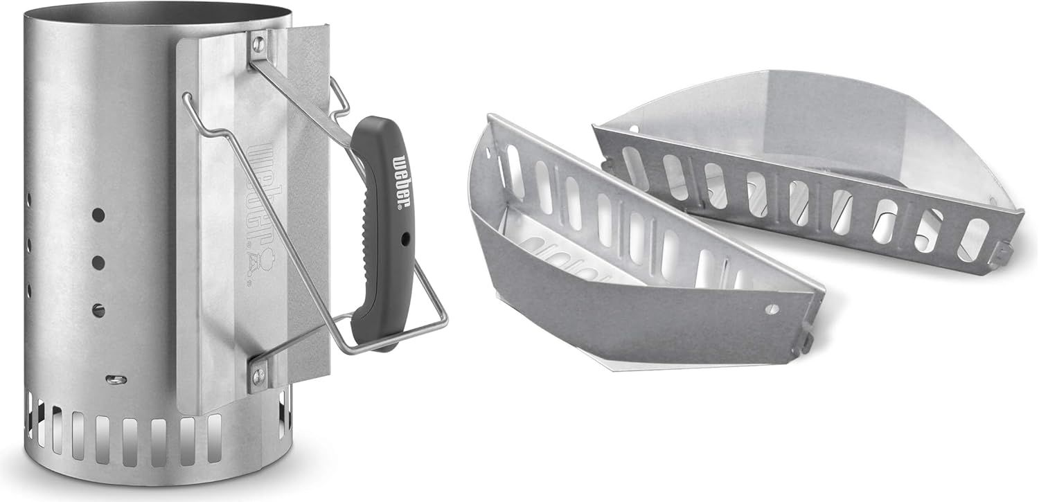 ウェーバー Weber バーベキュー コンロ BBQ グリル ラピッドファイヤーチムニースターター 大 煙突効果 火起こし器 炭 着火 日本 2年保証 7416
