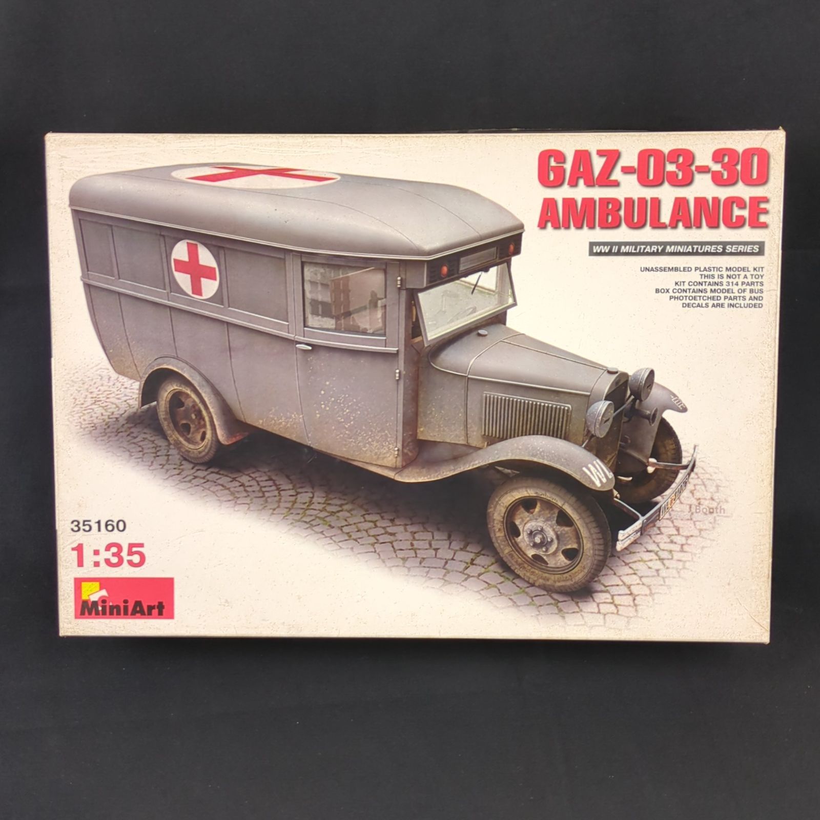 輸入キット 品 ミニアート 35160 WWⅡミリタリースケールモデル 1|35 GAZ‐03-30 救急車