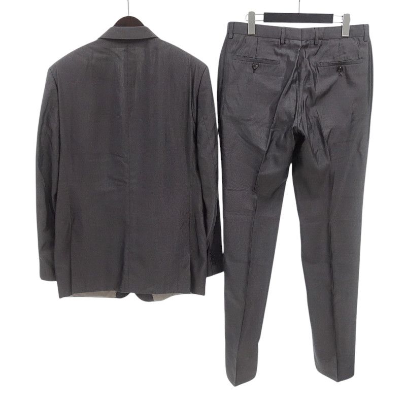 美品　BIG✨　ヒューゴボス　スーツ　セットアップ　ロロピアーナ　グレー　3XL 訳アリ】HUGO BOSS スーツ セットアップ ロロピアーナ 背抜き
