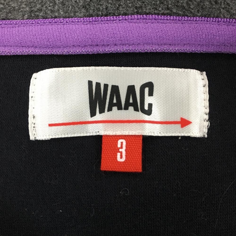 ☆特価☆【美品】ワック パーカー グレー×黒 異素材切替 ハーフジップ